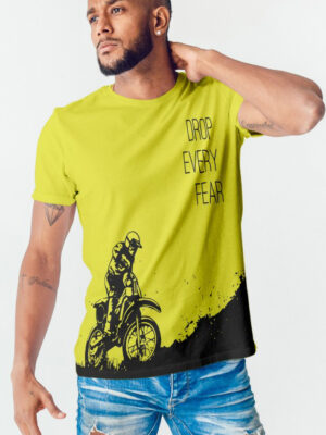 3Colours RGB Men's Cotton T-shirt- Bike