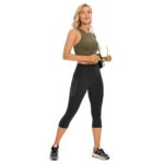 3Colours RGB Women Lycra 3/4th pants stretch Capri Polyester STAX