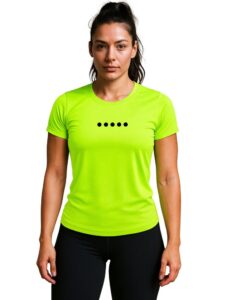 3Colors Women’s Gym T-Shirt | Quick Dry Sports Top for Workout, Running & Training | Round Neck Activewear Tee-POWER UP