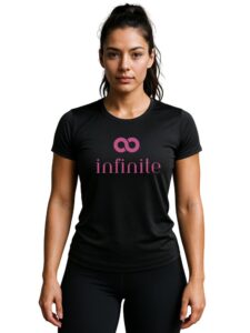 3Colors Women’s Gym & Workout T-Shirt | Breathable Quick Dry Activewear Top-Infinite