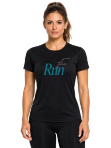 3Colors Women’s Active T-Shirt | Quick Dry Gym & Workout Tee | Breathable Sports Wear for Running, Yoga & Training-Fun Run