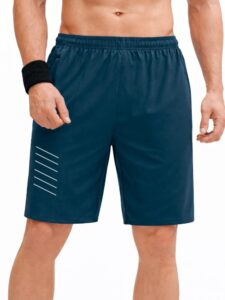 3Colors Men’s Quick Dry Sports Shorts with Pockets | Lightweight Running & Gym Shorts | Elastic Waist with Drawstring | Active Training Wear-Sideline 6