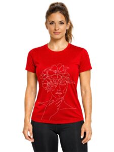 3Colors Women’s Graphic Printed T-Shirt | Slim Fit Round Neck Half Sleeve Tee for Women | Premium Soft Fabric | Casual & Active Wear-Hand Girl