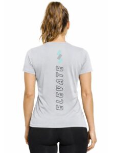 3Colors Women’s Active T-Shirt | Breathable Quick-Dry Gym Workout Tee | Slim Fit Stretch Sports Top for Running, Yoga & Training-Elevate