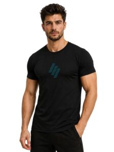 3Colors Men’s Active Polyester T-Shirt | Quick Dry Gym Workout Tee | Stretch Sports Round Neck Running T-Shirt-STEPUP LINE
