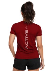 3Colors Women’s Active Dry Fit Sports Active T-Shirt | Quick Dry Gym Workout Tee | Athletic Running Training Top-Active Signal