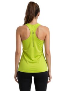 3Colors Women’s Racerback Gym Vest Activewear Tank Top – Breathable Sleeveless Workout T-Shirt for Yoga, Running, Fitness-Active Blackline