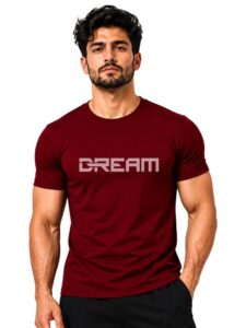 3Colors Men's Active Polyester Sports T-Shirt | Quick Dry Moisture Wicking Gym Wear | Lightweight Breathable Athletic Training Running Workout Tee-Dream