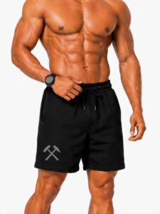 3Colors Men’s Quick Dry Gym Shorts | Lightweight Sports Running Shorts with Drawstring & Pockets | Workout Training Activewear-HAMMER