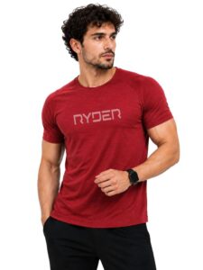 3Colors Men's Snowfall Raglan Sleeve T-Shirt Polyester Gym Wear- RYDER