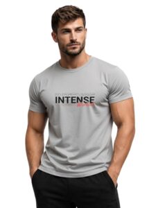 3Colors Men's Polyester Sports T-Shirt for Gym Workout Running- INTENSE WORKOUT