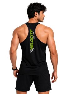 3Colors Men's Racerback Gym Vest Sleeveless Tank Top-Velocity Club