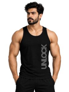 3Colors Men’s Sports Tank Top | Lightweight Gym & Running Vest–NCUT Unlock